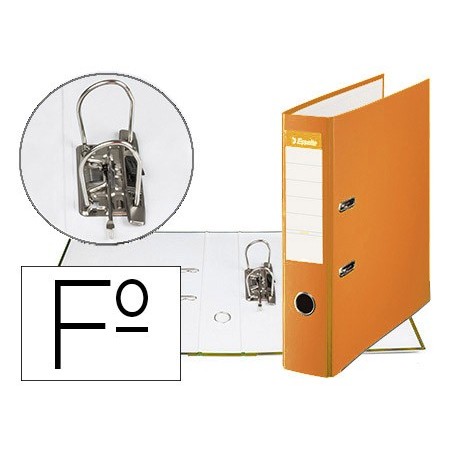 ARCHIVADOR DE PALANCA ESSELTE CARTON FORRADO PVC FOLIO LOMO