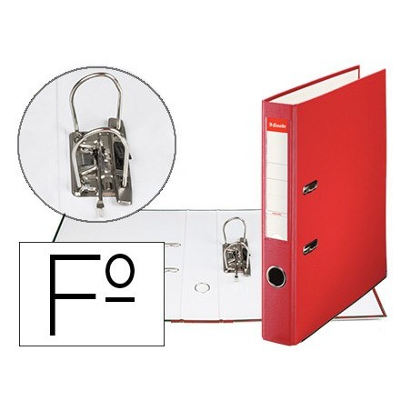 ARCHIVADOR DE PALANCA ESSELTE CARTON FORRADO PVC FOLIO LOMO