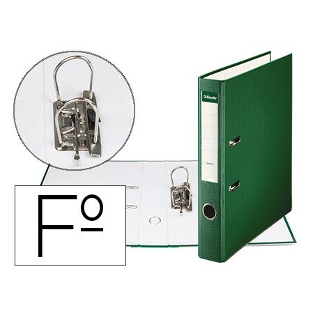 ARCHIVADOR DE PALANCA ESSELTE CARTON FORRADO PVC FOLIO LOMO