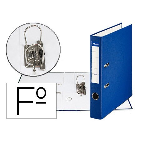 ARCHIVADOR DE PALANCA ESSELTE CARTON FORRADO PVC FOLIO LOMO