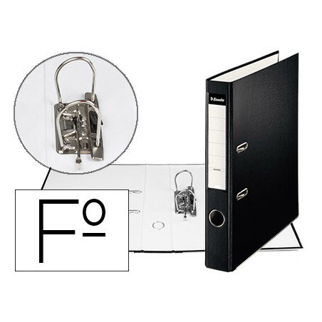 ARCHIVADOR DE PALANCA ESSELTE CARTON FORRADO PVC FOLIO LOMO