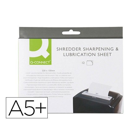 FOLHAS LUBRIFICANTES E AFIADORAS Q-CONNECT PARA DESTRUIDORA