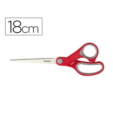 TESOURA DE ESCRITORIO SCOTCH CONFORT 18 CM DE ACO INOXIDAVEL