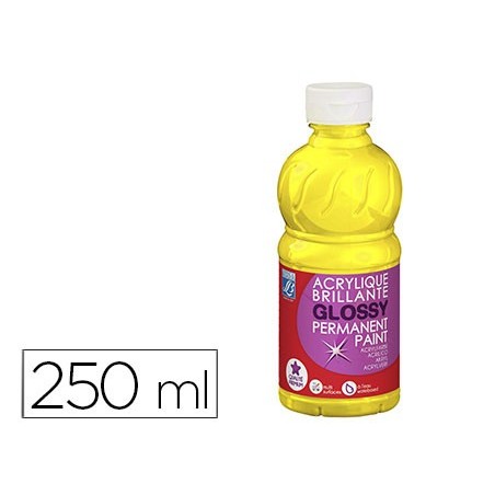 PINTURA ACRILICA L&B BRILHO AMARELO PRIMARIO BOIAO DE 250 ML