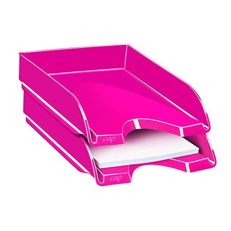 TABULEIRO SECRETARIA CEP PLASTICO ROSA 257X348X66 MM