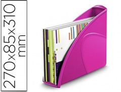 PORTA REVISTAS CEP PLASTICO USO VERTICAL / HORIZONTAL ROSA 8