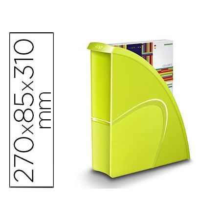 PORTA REVISTAS CEP PLASTICO USO VERTICAL / HORIZONTAL VERDE