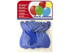 BALOES PASTEL AZUL MEDIO BOLSA DE 20 UNIDADES