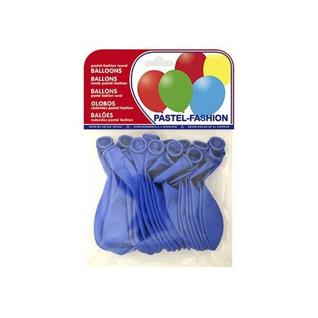 BALOES PASTEL AZUL MEDIO BOLSA DE 20 UNIDADES