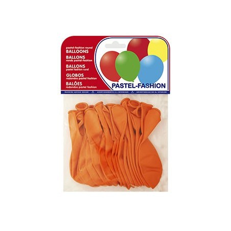 BALOES PASTEL LARANJA BOLSA DE 20 UNIDADES