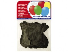 BALOES PASTEL PRETO BOLSA DE 20 UNIDADES