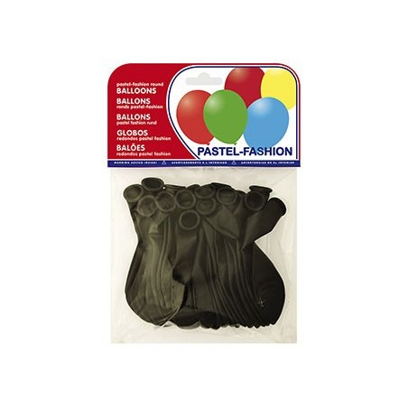 BALOES PASTEL PRETO BOLSA DE 20 UNIDADES