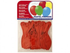 BALOES PASTEL VERMELHO BOLSA DE 20 UNIDADES
