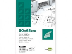 50un BLOCO DE PAPEL VEGETAL LIDERPAPEL 50X65CM 70G/M2