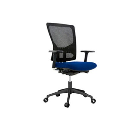 CADEIRA ROCADA DE OFICINA COM BRACOS FORRADA EM TECIDO ANTI