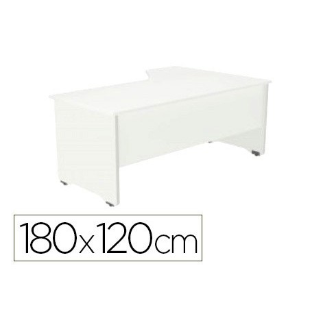 MESA ROCADA SERIE WORK 180X120 CM ESQUERDA ACABAMENTO AW04 B