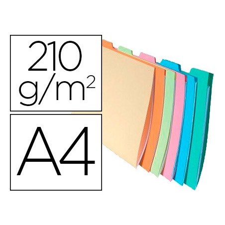 10un CLASSIFICADOR EM CARTOLINA EXACOMPTA DIN A4 AO BAIXO PE