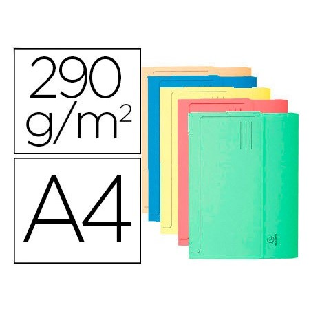 10un CLASSIFICADOR EM CARTOLINA COM BOLSA EXACOMPTA DIN A4 C