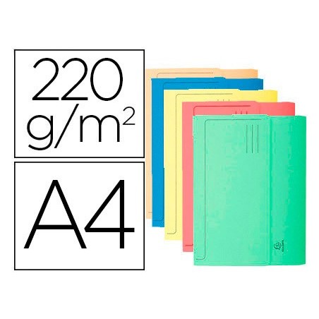 10un CLASSIFICADOR EM CARTOLINA COM BOLSA EXACOMPTA DIN A4 C