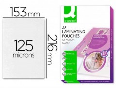 BOLSA DE PLASTIFICAR Q-CONNECT 153 X 216 MM -125 MICRONS DIN