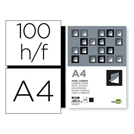 PAPEL QUIMICO LIDERPAPEL FILM PRETO FORMATO A-4 CAIXA DE 100