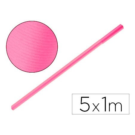 PAPEL KRAFT LIDERPAPEL ROSA ROLO 5X1 MT