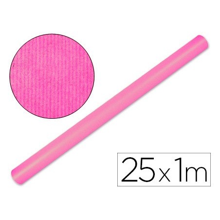 PAPEL KRAFT LIDERPAPEL ROSA ROLO 25X1 MT