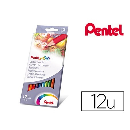 LAPIS DE CORES PENTEL CAIXA COM 12 UNIDADES