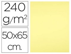 CARTOLINA LIDERPAPEL 50X65 CM 240G/M2 AMARELO MÉDIO PACK DE