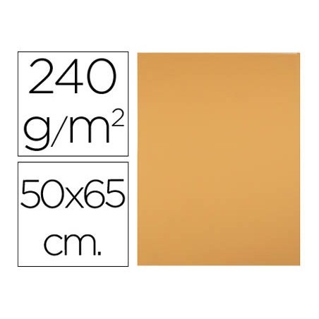 CARTOLINA LIDERPAPEL 50X65 CM 240G/M2 AVELA PACK DE 25 UNIDA