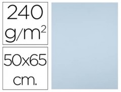CARTOLINA LIDERPAPEL 50X65 CM 240G/M2 AZUL PACK DE 25 UNIDAD