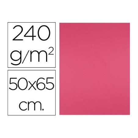 CARTOLINA LIDERPAPEL 50X65 CM 240G/M2 FUCSIA PACK DE 25 UNID
