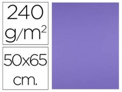 CARTOLINA LIDERPAPEL 50X65 CM 240G/M2 ROXO PACK DE 25 UNIDAD