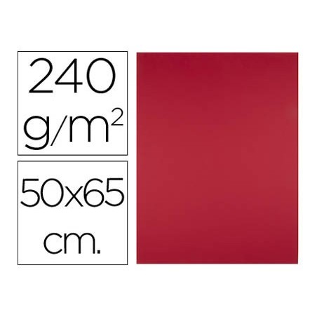 CARTOLINA LIDERPAPEL 50X65 CM 240G/M2 VERMELHO NATAL PACK DE