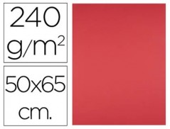 CARTOLINA LIDERPAPEL 50X65 CM 240G/M2 VERMELHO PACK DE 25 UN