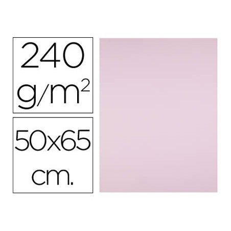 CARTOLINA LIDERPAPEL 50X65 CM 240G/M2 ROSA PACK DE 25 UNIDAD
