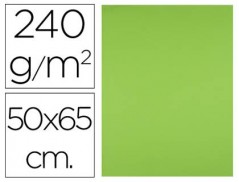 CARTOLINA LIDERPAPEL 50X65 CM 240G/M2 VERDE ERVA PACK DE 25