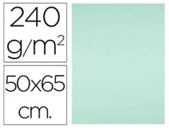 CARTOLINA LIDERPAPEL 50X65 CM 240G/M2 VERDE PACK DE 25 UNIDA