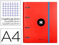 PASTA COM RECARGA E ABA LIDERPAPEL ANTARTIK A4 QUADRICULA 5