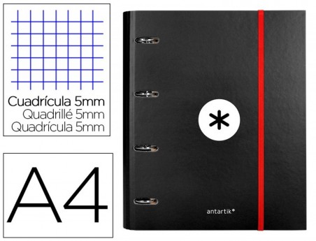 PASTA COM RECARGA E ABA LIDERPAPEL ANTARTIK A4 QUADRICULA 5