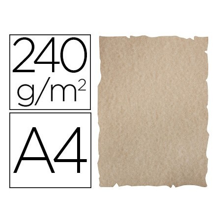 PAPEL DE COR LIDERPAPEL PERGAMINHO COM CANTOS A4 240G/M2 ARE