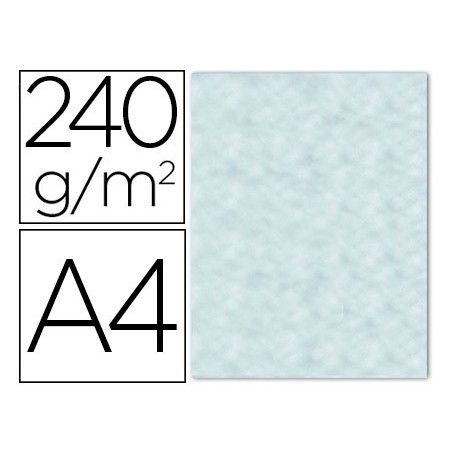 PAPEL DE COR LIDERPAPEL PERGAMINHO COM CANTOS A4 240G/M2 AZU