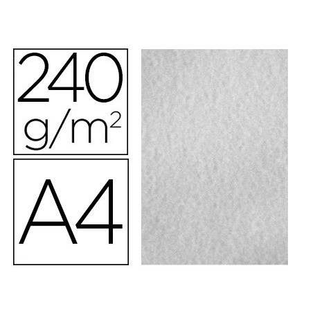 PAPEL DE COR LIDERPAPEL PERGAMINHO A4 240G/M2 CINZA PACK DE