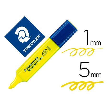 10un MARCADOR STAEDTLER TEXTSURFER CLASSIC 364 FLUORESCENTE