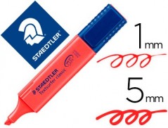 MARCADOR STAEDTLER TEXTSURFER CLASSIC 364 FLUORESCENTE VERME