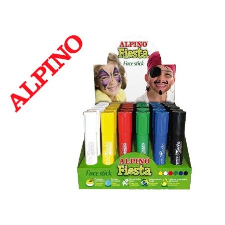 BATON MAQUILHAGEM ALPINO FESTA FACE STICK EXPOSITOR DE 36 UN
