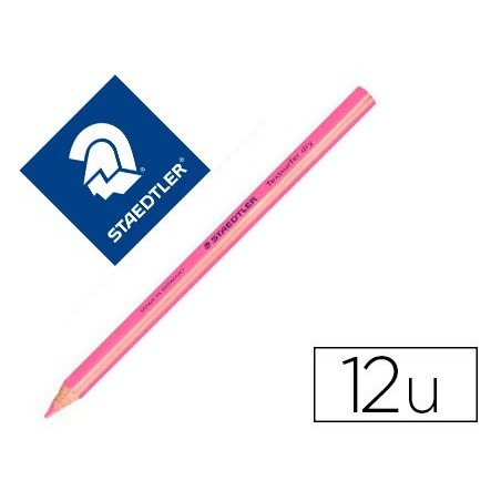 LAPIS FLUORESCENTE STAEDTLER TRIANGULAR TOP STAR ROSA CAIXA