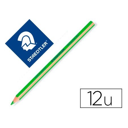 LAPIS FLUORESCENTE STAEDTLER TRIANGULAR TOP STAR VERDE CAIXA