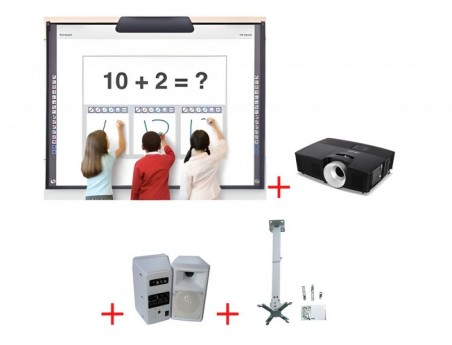 QUADRO INTERATIVA PROMETHEAN ABT78D COM PROJETOR OPTOMA S321