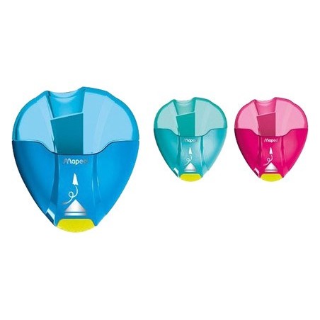 30un APARA LAPIS PLASTICO MAPED I-GLOO 1 USO COM DEPOSITO CO